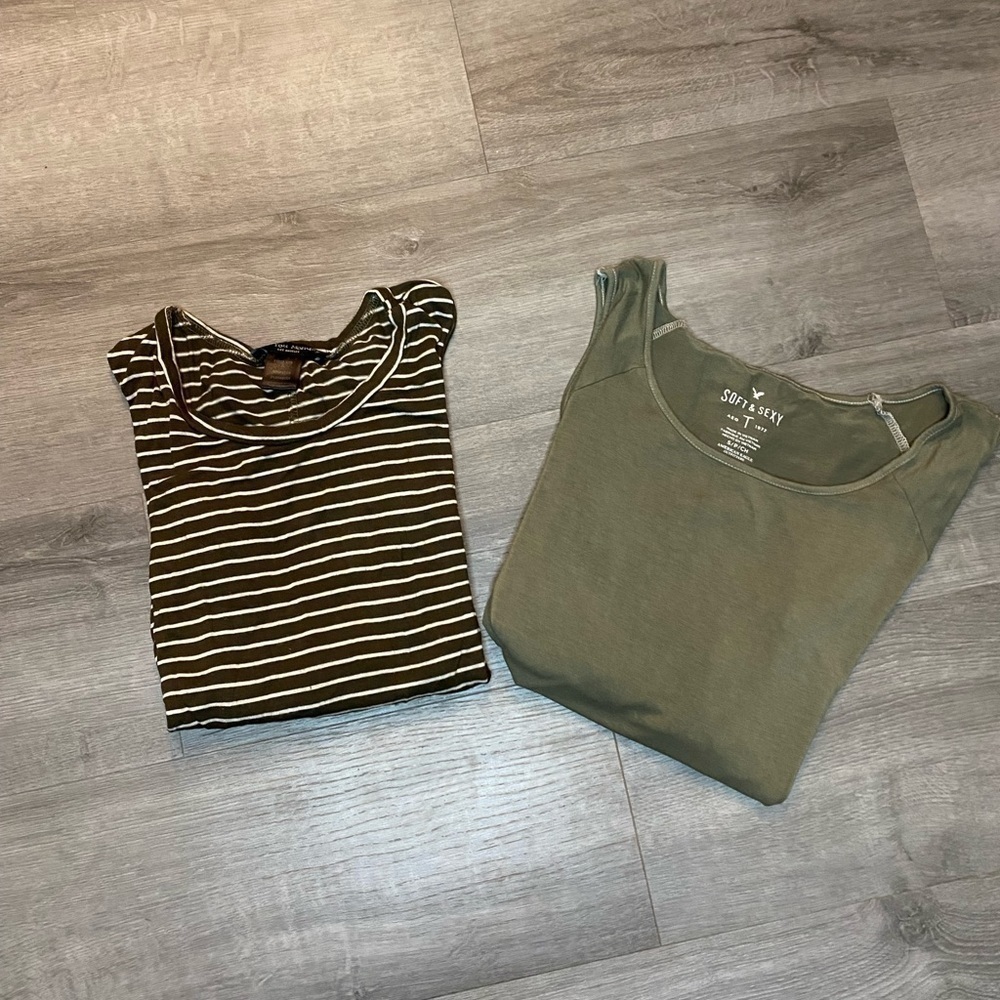 American Eagle / See You Monday Cold Shoulder Shirt Bundle